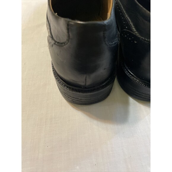 Cole Haan Dress Wingtips Mens Size 10.5 M Black Leather Oxford Block Heel 4/1 main image 5